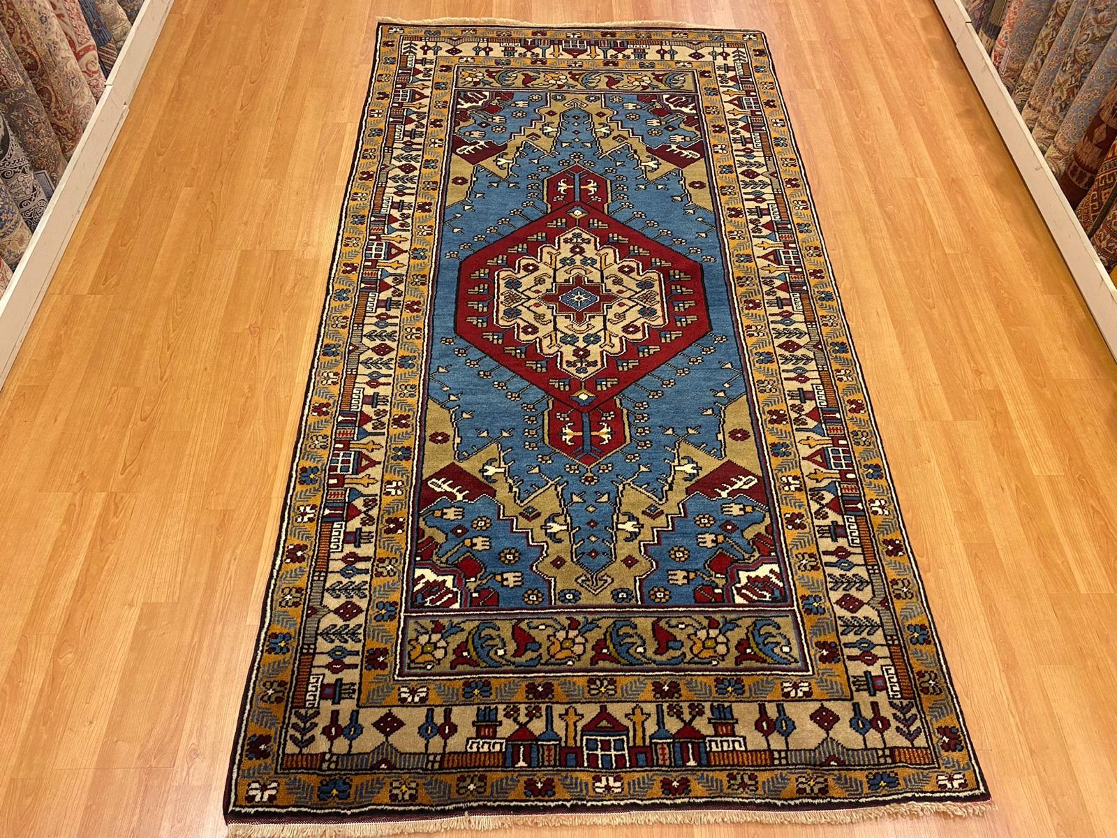 225*122 Yahyalı Handmade Carpet Wool on Wool